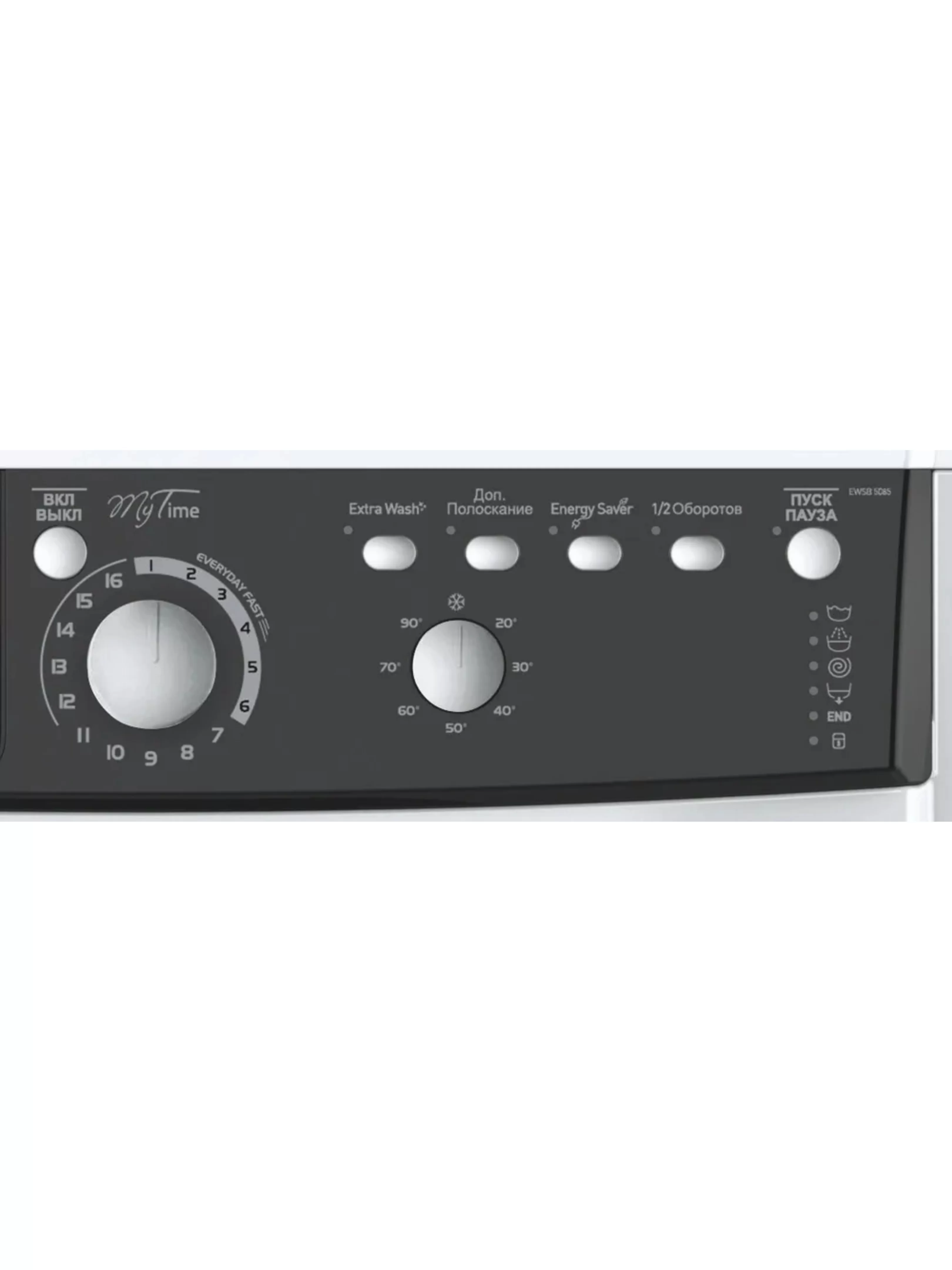Стиральная машина Indesit EWSB 5085 BK CIS (42 см / 5кг / 800об / Extra Wash / A)-3