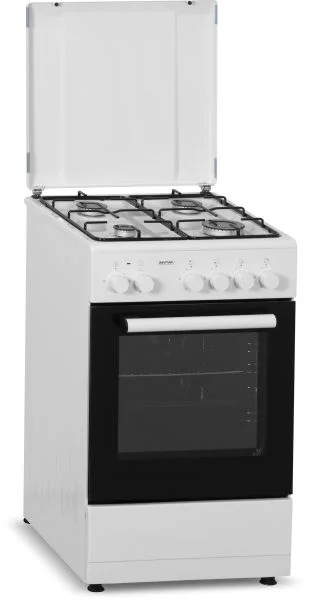 Плита газоэлектрическая MPM MPM-53-KGE-33 (Белая / духовка - 52 л / Газ-контроль / Электроподжиг)-0