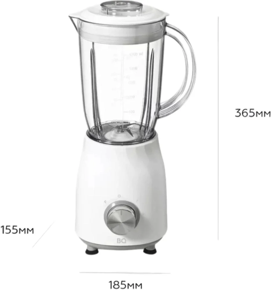 Блендер стационарный BQ SB1009 (750 Вт / 2 скорости / 1200 мл / стакан)-3