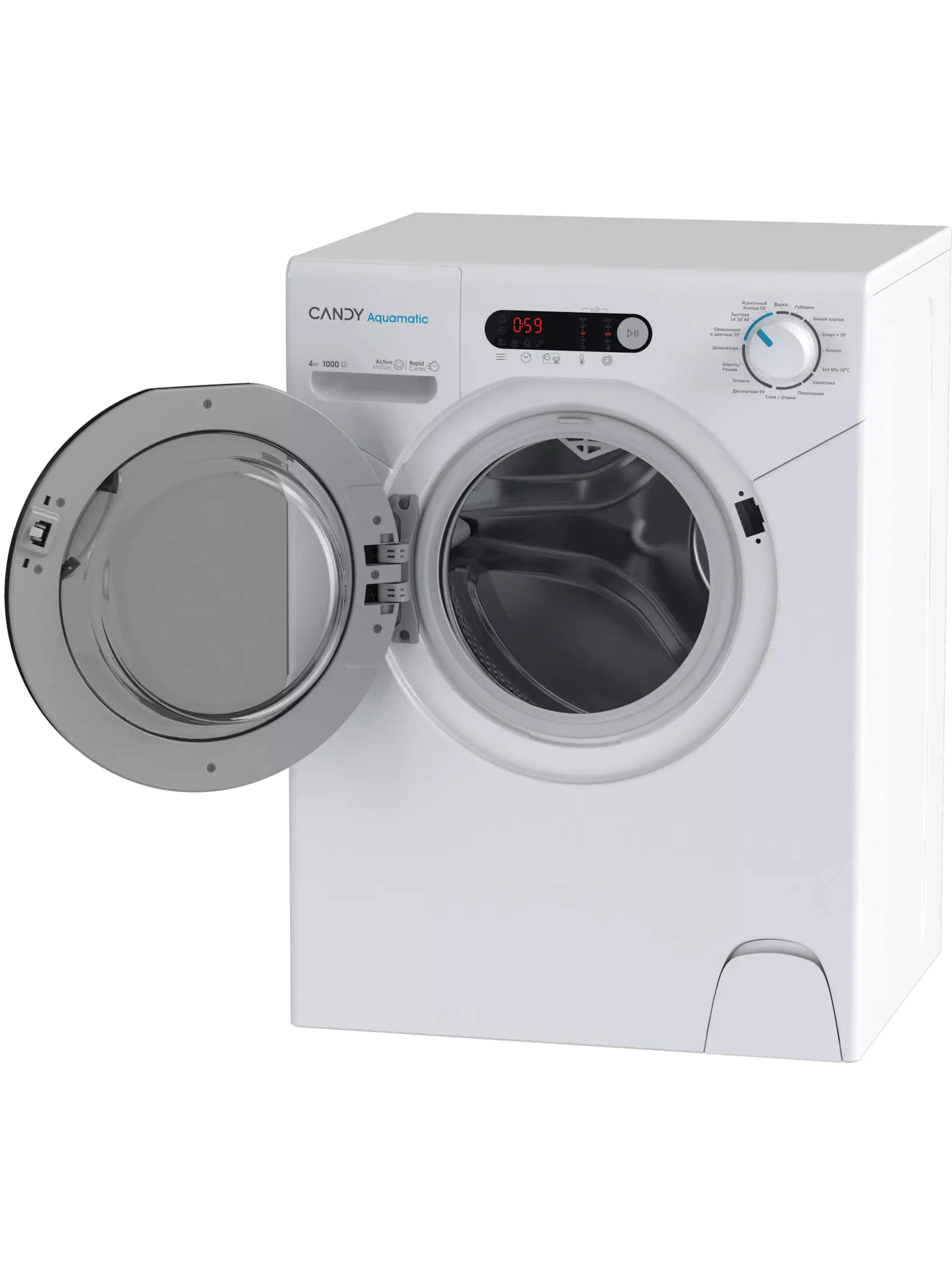 Стиральная машина Candy Aquamatic AQUE 1043DR-07 (Высота - 70 см / 43.5-47.5см / 4кг / 1000об / A)-2