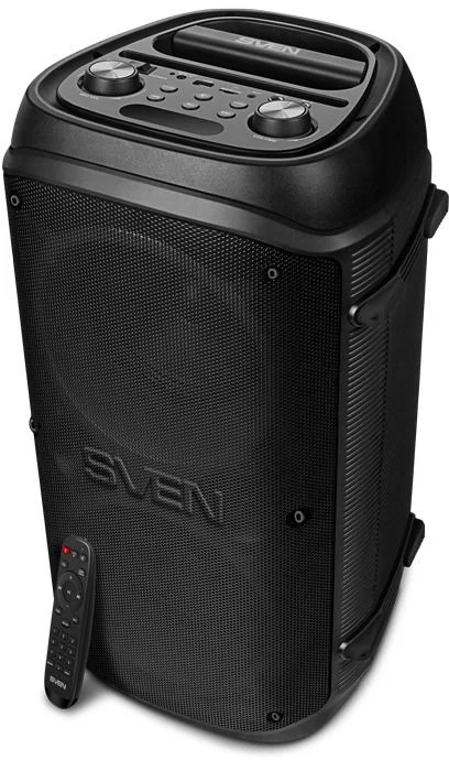 Беспроводная портативная колонка SVEN PS-800 / 100W / TWS / microSD / USB / FM / Bluetooth /  Батарея 2*4400mAh / LED подсветка / дисплей / караоке /-3