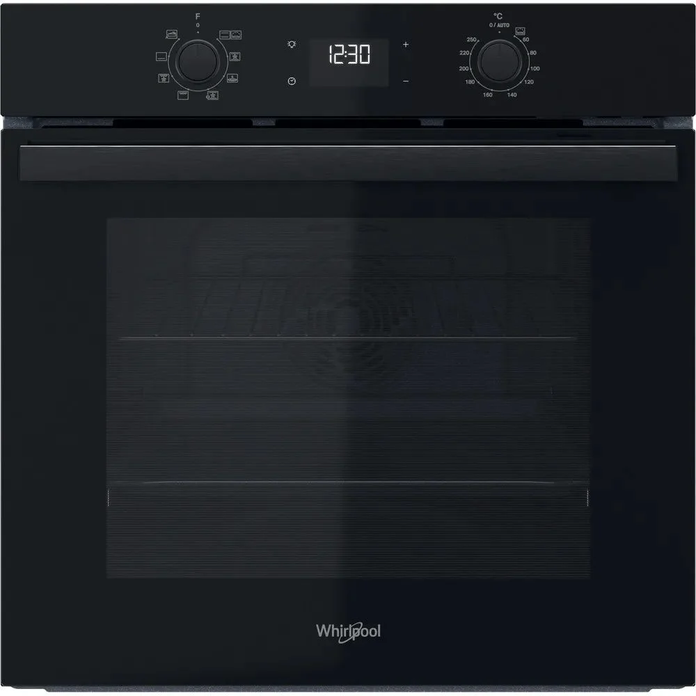 Духовой шкаф Whirlpool OMR55CU1B (71 л / до 250 °C / Чёрный, стекло / каталитич зад. стенка / Гриль / Телескоп. напр. / A)-0