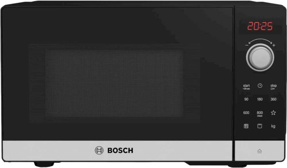 Микроволновая печь BOSCH FEL023MS2 (20 л, 800 Вт, переключатели поворотный механизм, сенсор, гриль, дисплей, черный)-0
