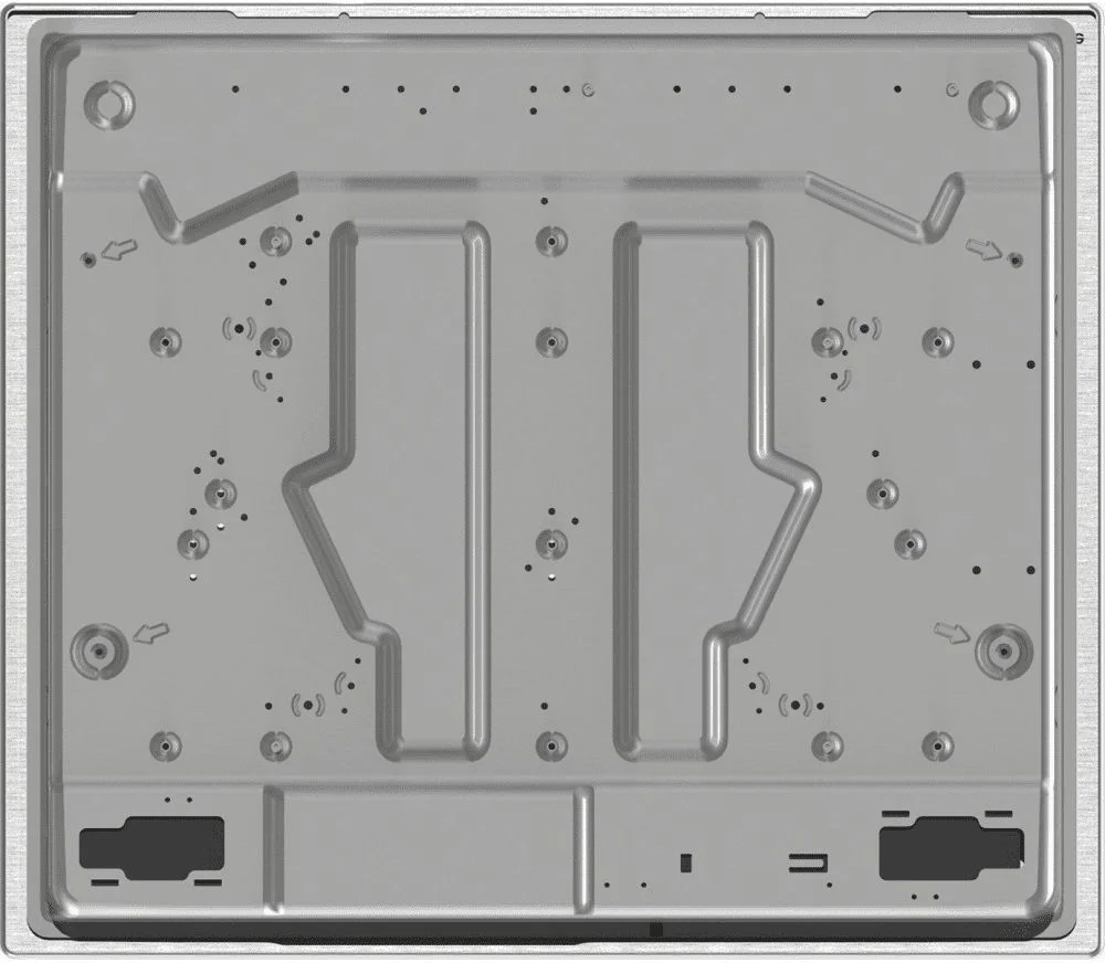 Поверхность газовая Gorenje GW641EX (Essential / Нерж. / нержавеющая сталь / Чугунные решетки / BigSurface / WOK)-5