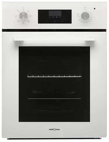 Духовой шкаф KRONA RITUS 45 WH G2 (Узкий, 45 см / 45 л / до 260 °C / Белое стекло / Формованные направляющие / Гриль / А)-0