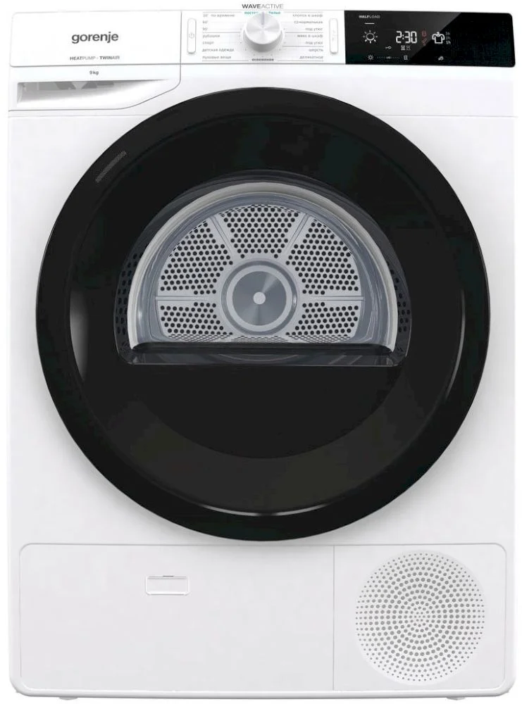 Сушильная машина с тепловым насосом Gorenje DE92G (62.5см / 9кг)-0
