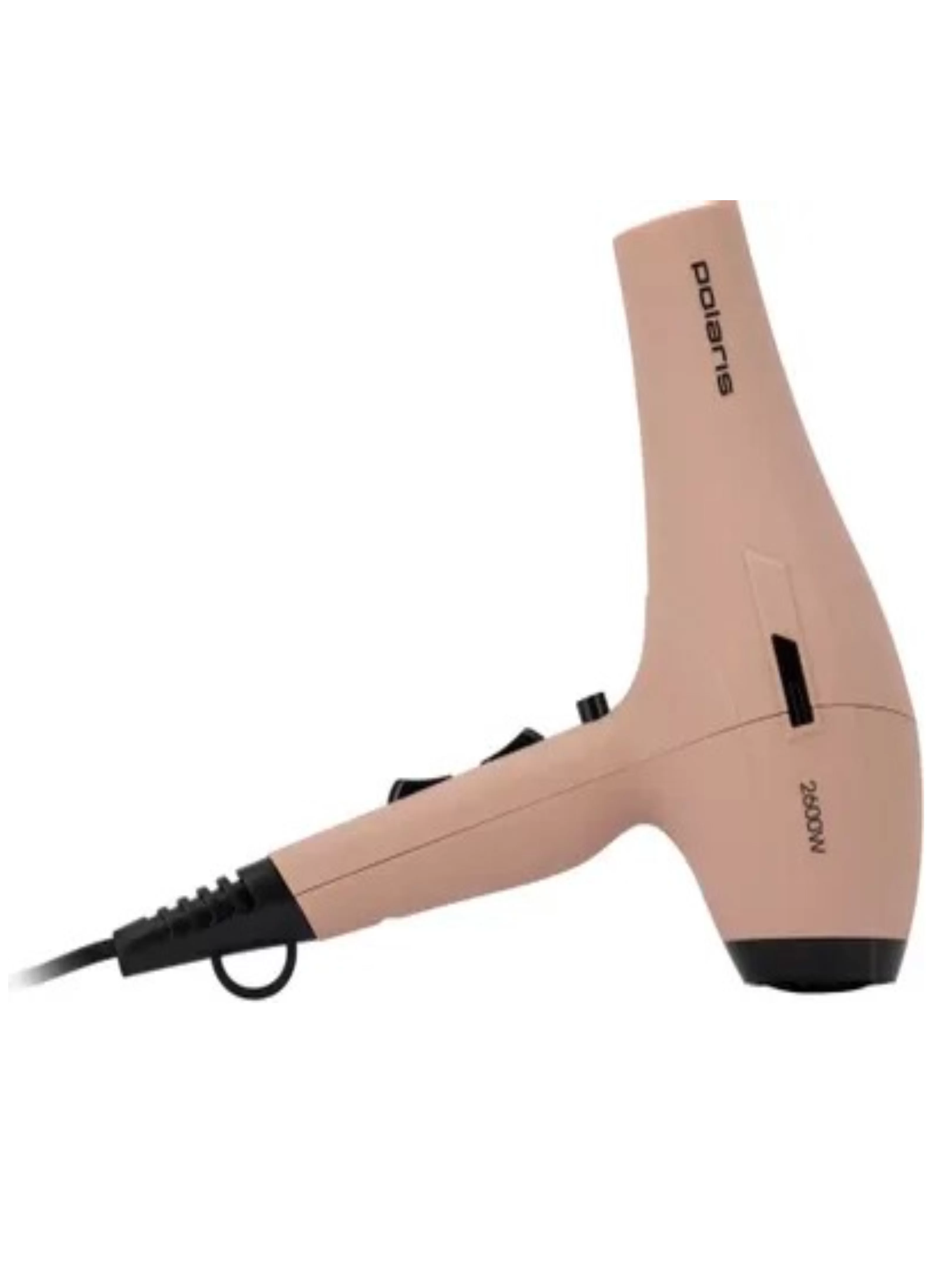 Фен Polaris PHD 2600AСi (полноразмерный/ 2600 Вт / 3 режима / холодный воздух / шнур - 3 м / ионизация/ диффузор / концентратор / розовый пепел)-5