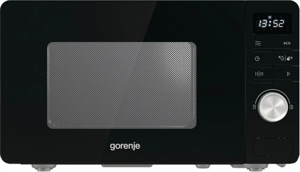 Микроволновая печь Gorenje MO20A3B (Advanced / 20 л, 800 Вт, переключатели кнопки + поворотный механизм, черный)-0