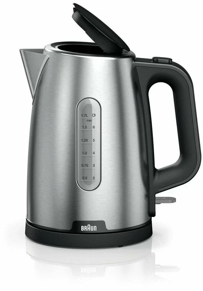 Чайник Braun WK1500BK (2200Вт / 1,7л / металл)-0