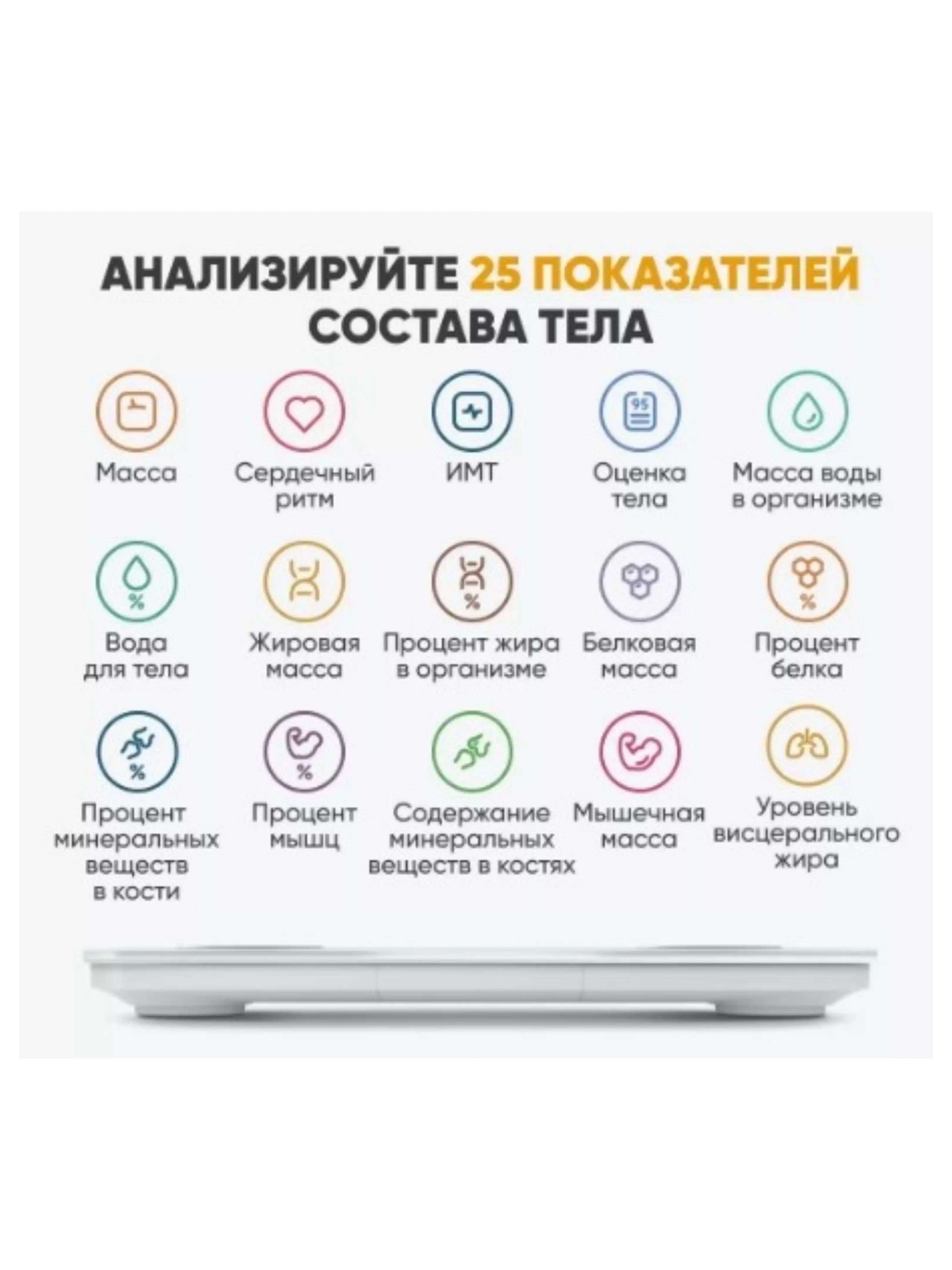 Весы напольные Xiaomi Body Composition Scale S400 (BHR7793GL)-6