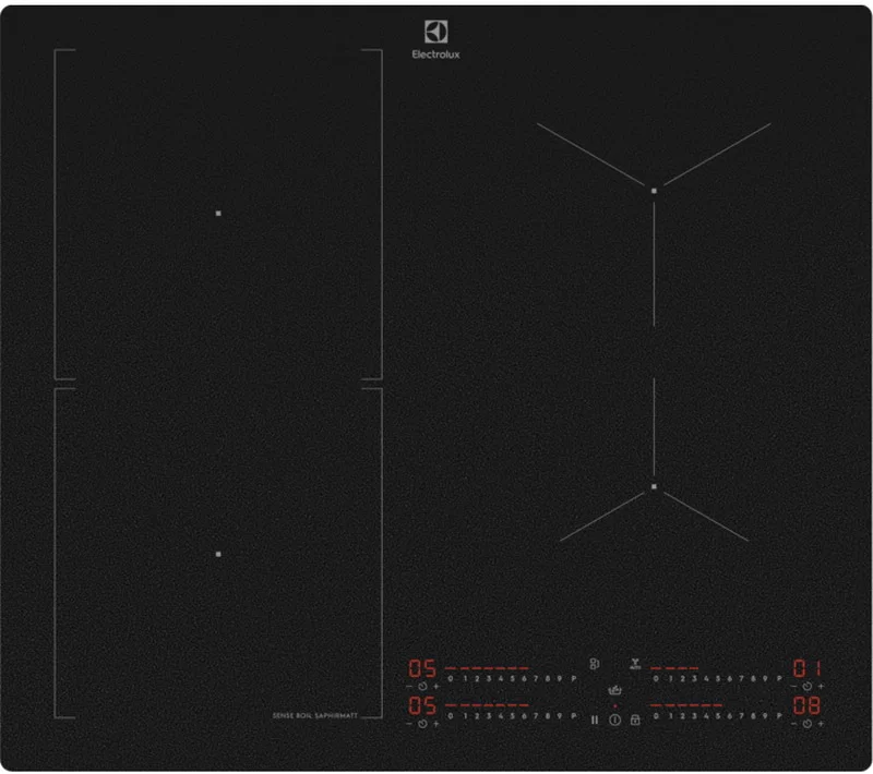 Поверхность индукционная Electrolux EIS62453IZ (SenseBoil700 / Черная / стеклокерамика / 4 конфорки(1.4/1.8/2.3/2.3кВт) / Bridge / Booster / 7.8кВт)-0