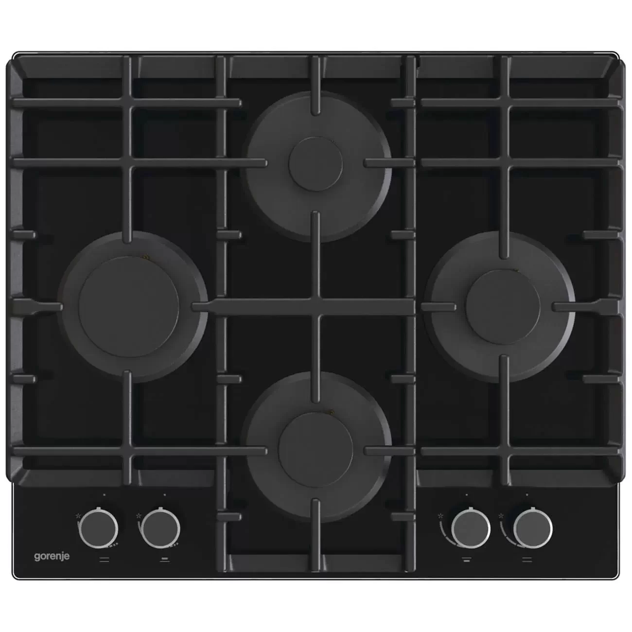 Поверхность газовая Gorenje GT6D42AB (Advanced / Черное стекло / чугун реш ProGrid / BigSurface)-1