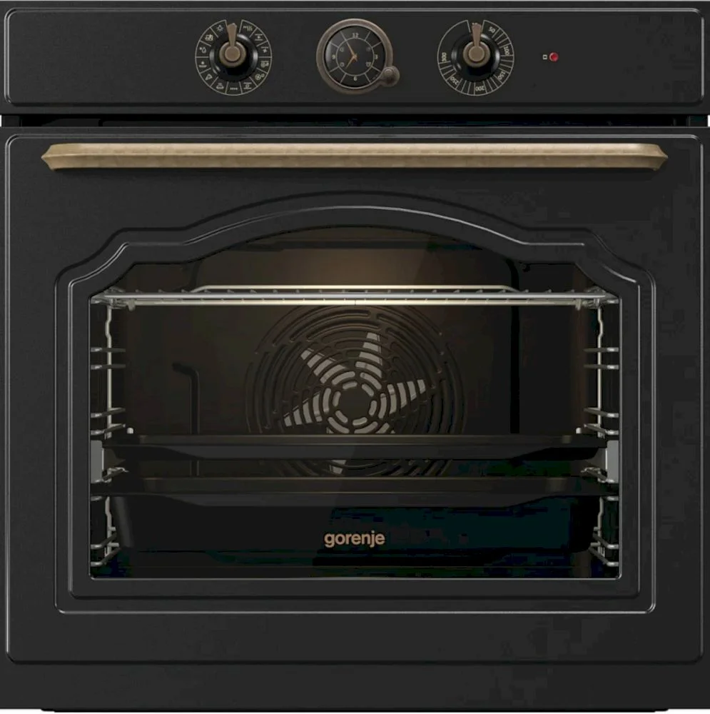 Духовой шкаф Gorenje BOS67372CLB (Classico / 77 л / до 300 °C / Чёрный, эмаль / AquaClean / PerfectGrill / телескоп. напр. (x1) / А)-0