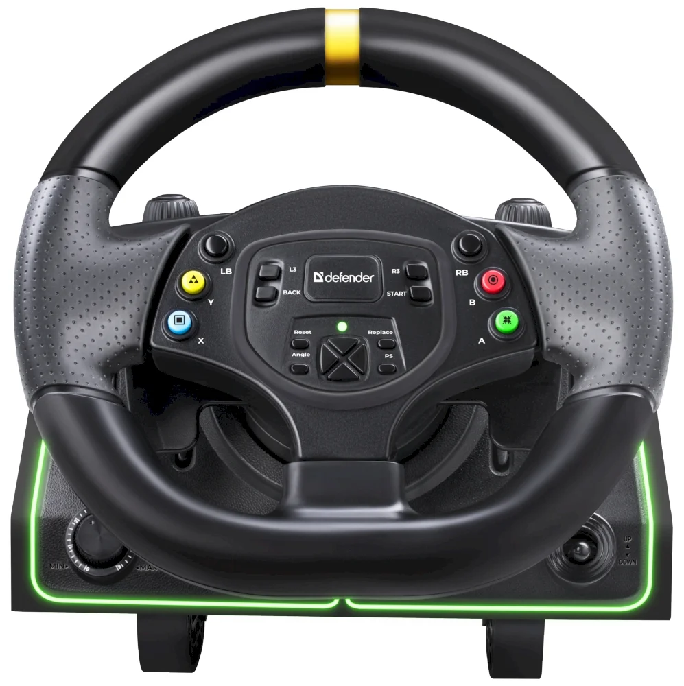 Руль Defender Dominion USB, (PC/PS/Xbox/Switch,педали), чёрный-1