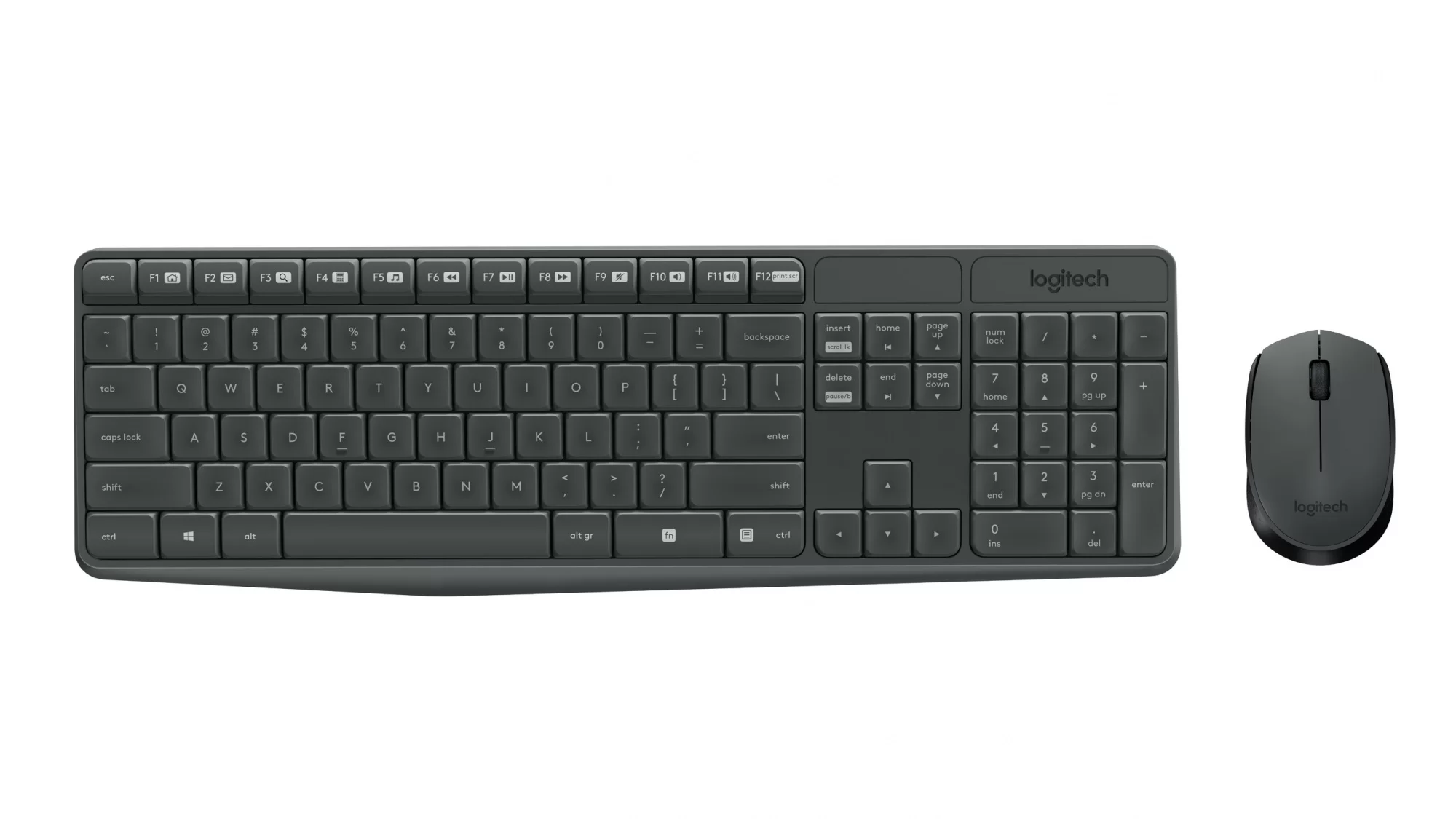 Беспроводной комплект клавиатура+мышь Logitech MK235 Grey (920-007948)-0