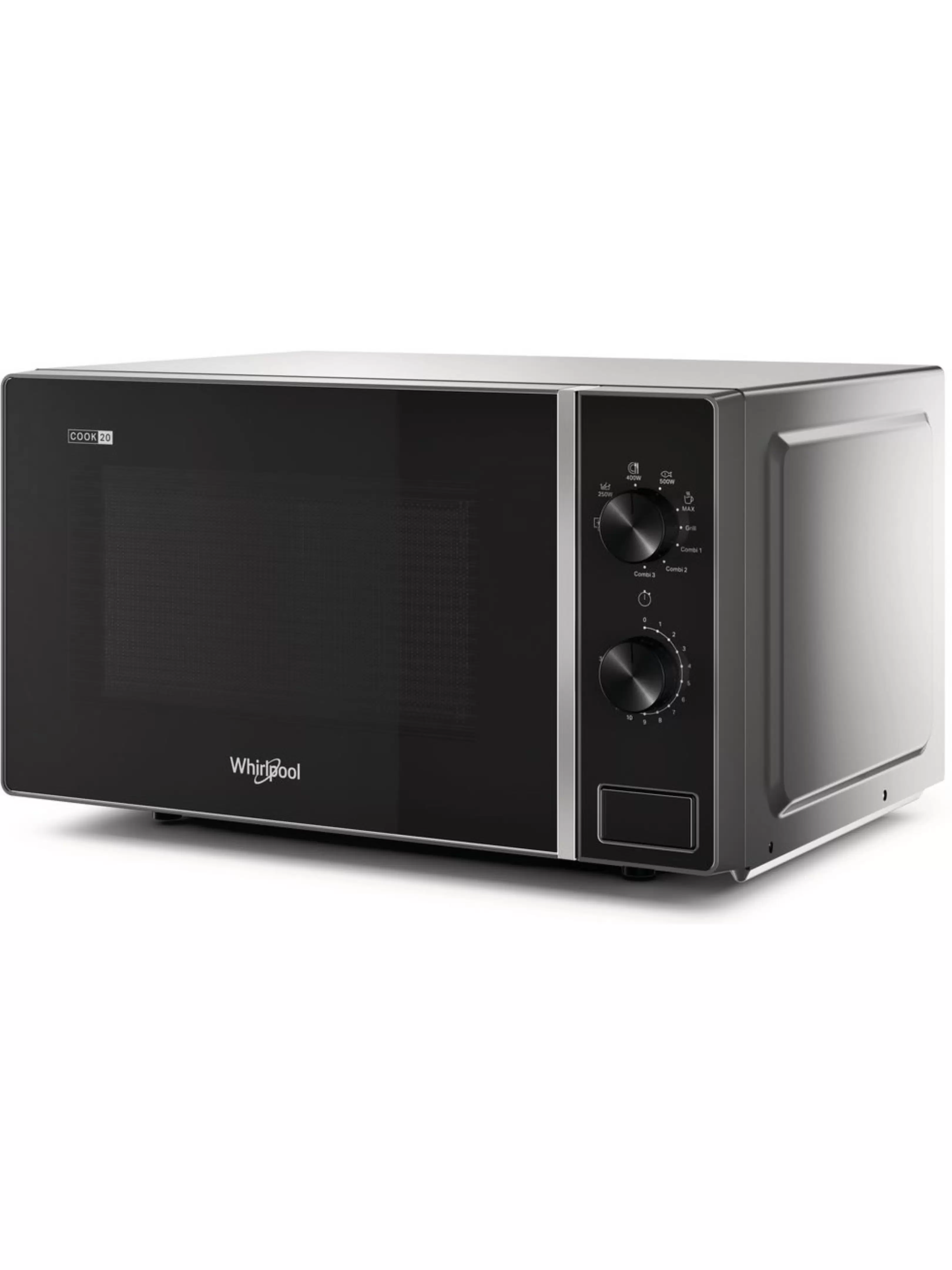 Микроволновая печь Whirlpool MWP 103 B (20 л, 700 Вт, переключатели поворотный механизм, гриль, черный)-1