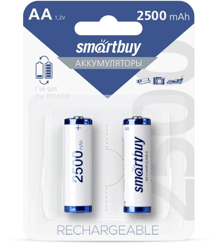Аккумулятор BL2 R6 2500mAh Smartbuy BL-2 (аккум-р 1.2В) SBBR-2A02BL2500-0