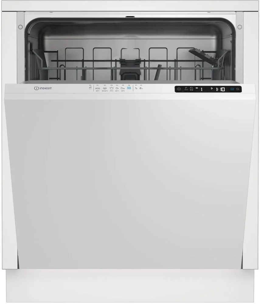 Машина посудомоечная встраиваемая 60 см Indesit DI 4C68 (14 комплектов / 2 полки / расход воды - 11,5 л / Луч на полу / Selfdry / Overflow / А)-0