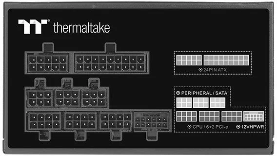 Блок питания Thermaltake 850W Toughpower GF A3 модульный (80+ Gold, 20+4 pin, 2x 4+4 pin CPU, 12VHPWR, 4x 6+2 pin PCI-E, Smart Zero Fan, 120mm Fan)-1
