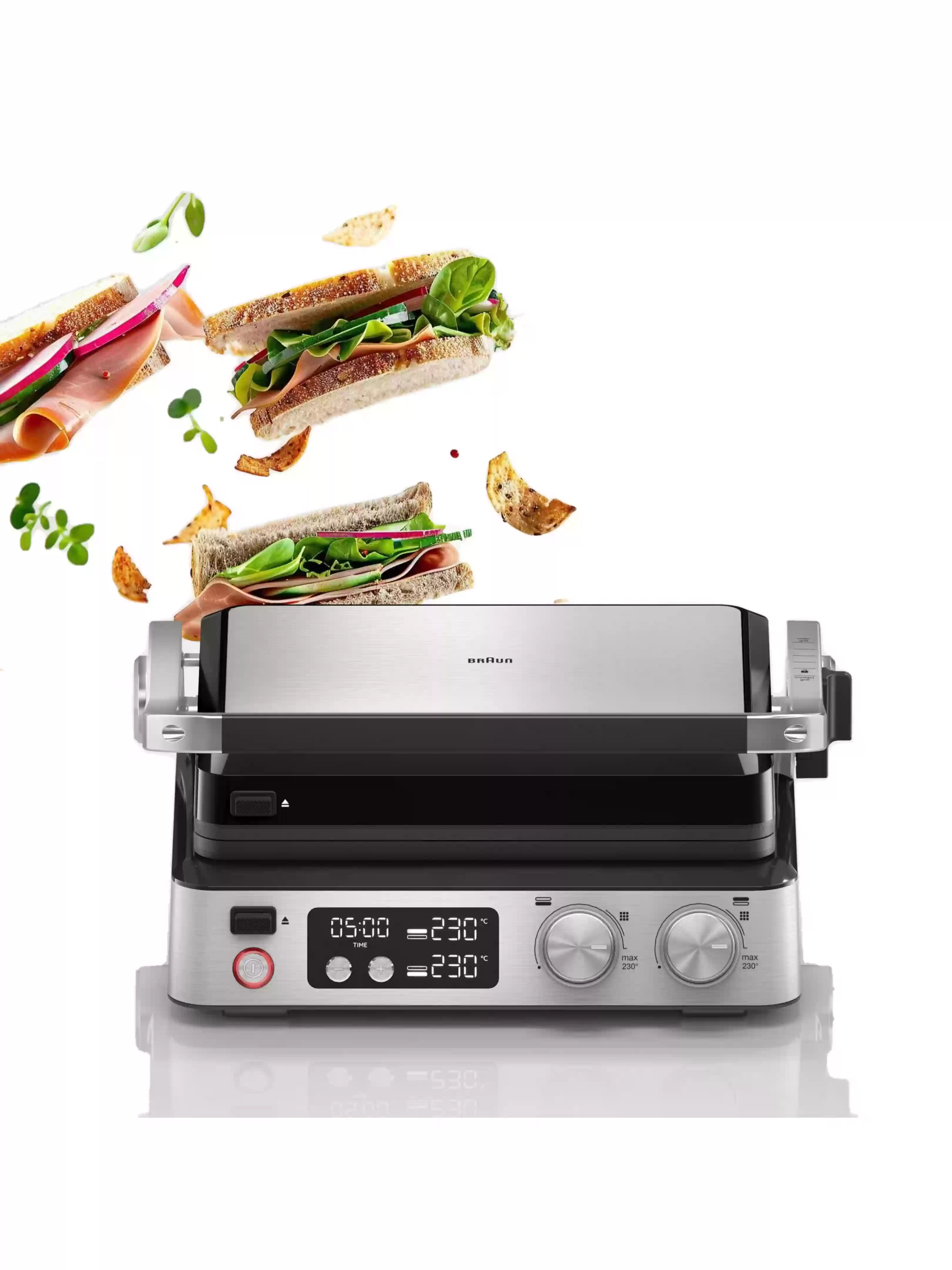 Гриль Braun MultiGrill 7 CG7044 (2000 Вт / 230°C / 29x23 см)-5