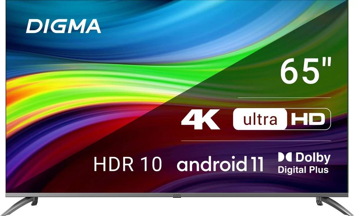 Телевизор Digma 65" DM-LED65UBB41 4K UHD Android TV-0