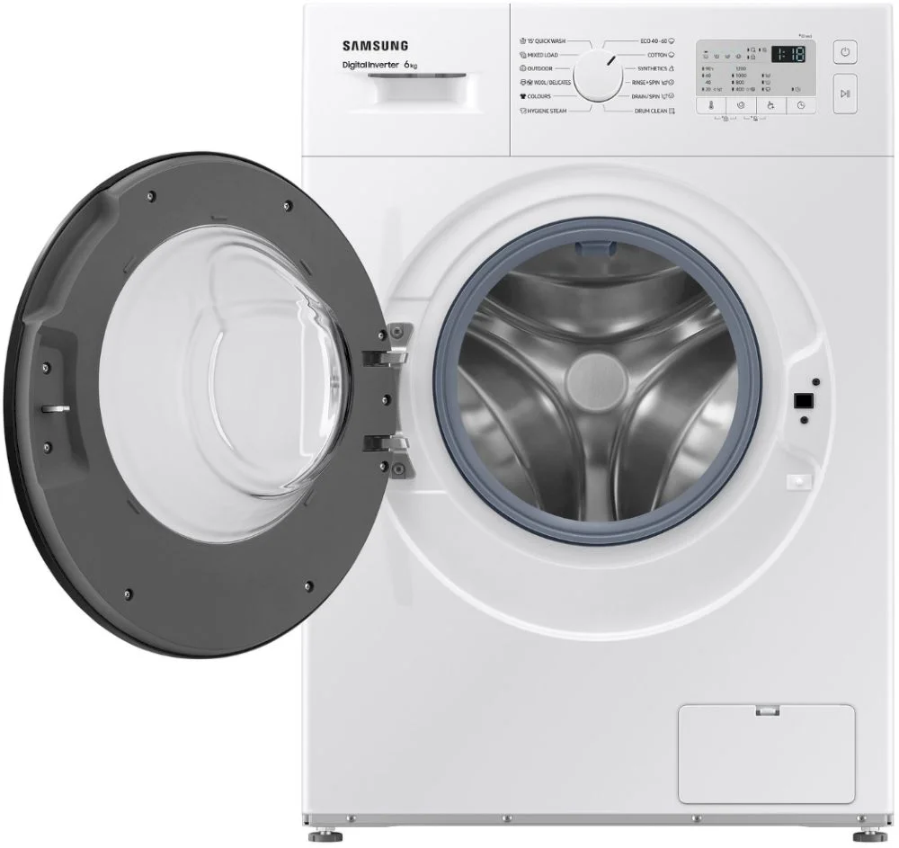 Стиральная машина Samsung WW60A3120BH/LE (40см / 6кг / 1200об / пар / Drum Clean / мотор - Digital Inverter)-3
