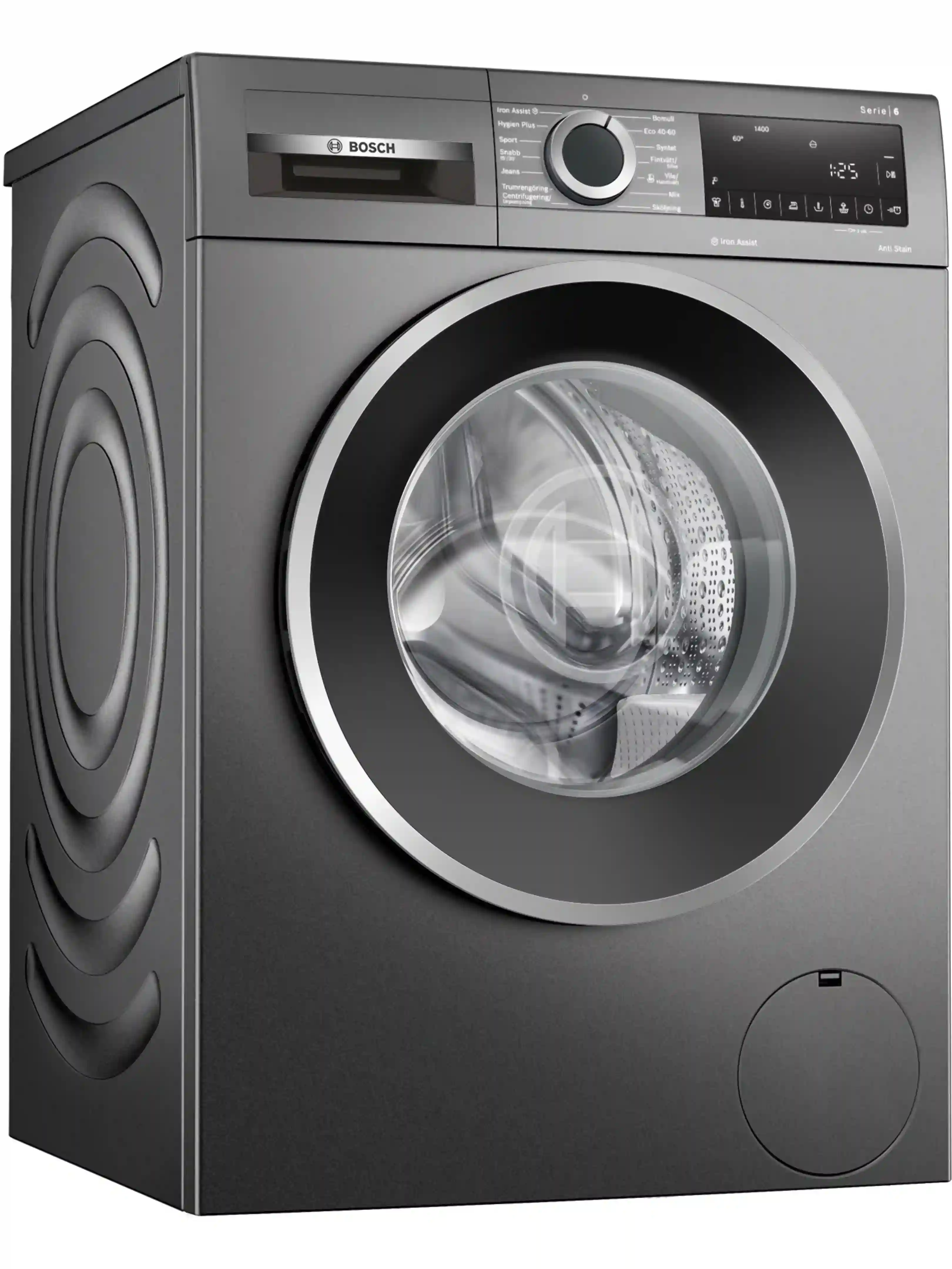 Стиральная машина Bosch WGG244ZSSN (Serie6 / 58,8-63,2см / 9кг / 1400об / SpeedPerfect / IronAssist / EcoSilence Drive / PreSoaking / A+++ / Серый)-1