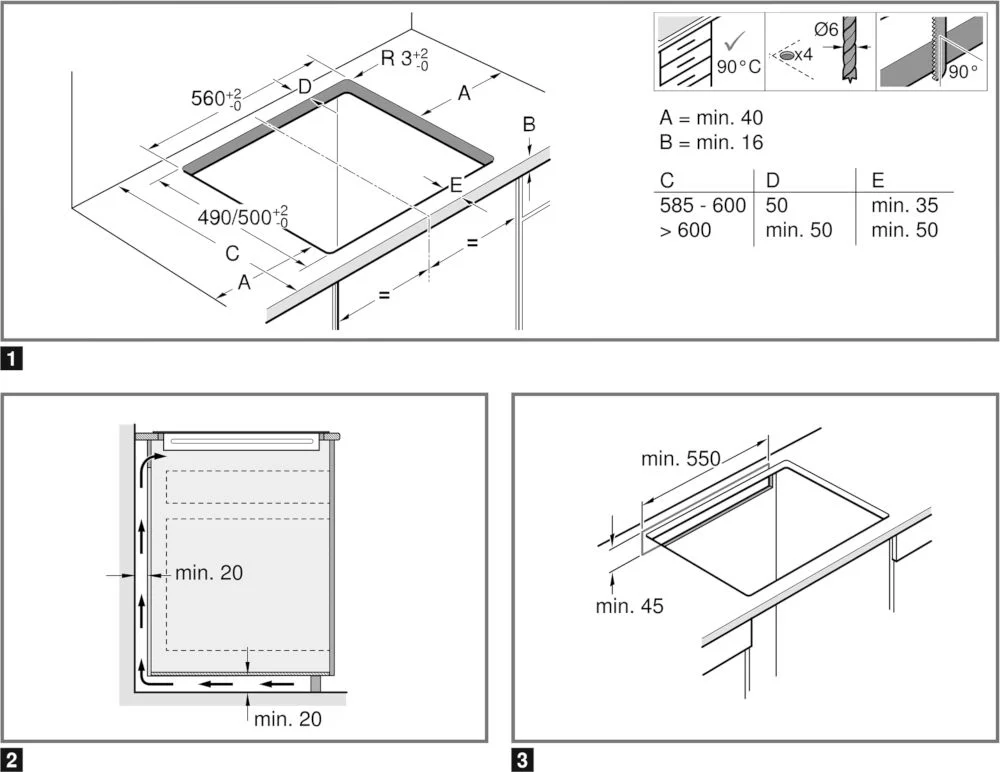 Поверхность индукционная Bosch PXE651FC1E (Serie6 / Чёрная стеклокерамика / 4 конфорки / QuickStart / PowerBoost/ReStart/PerfectFry/ Таймер / 7,4 кВт)-4
