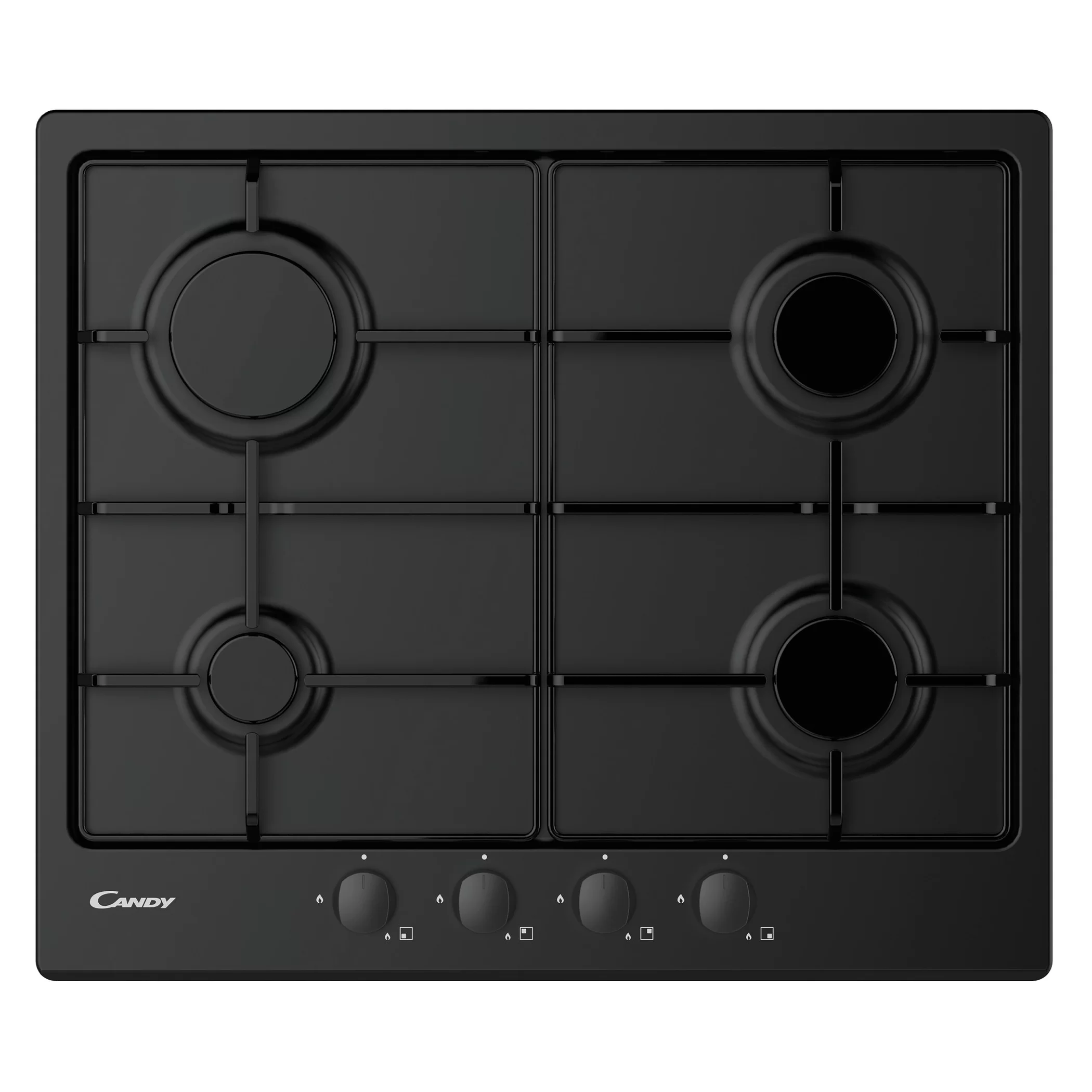 Поверхность газовая Candy CHW6BRBB (Smart / черный / эмаль / эмалированная сталь)-1