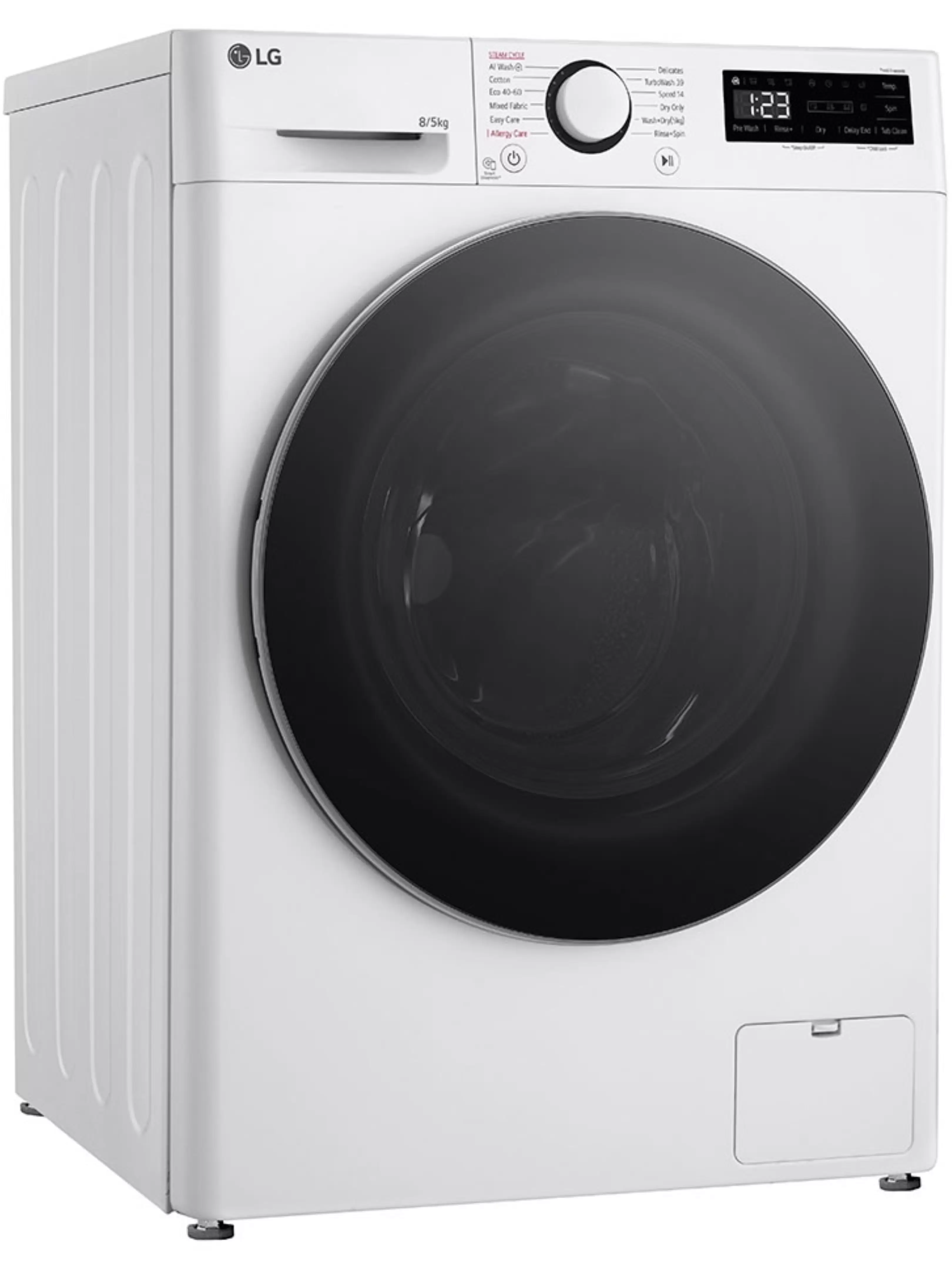 Стирально-сушильная машина LG F2DR508S1W (47.5см / 8кг / 5кг / 1200об / пар / добавление белья / AI DD / TurboWash™360 / Inverter Direct Drive / A+++)-9