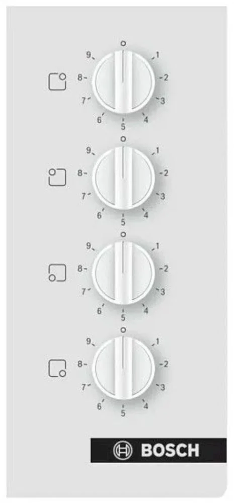 Поверхность электрическая Bosch PKE612CA2E (Serie2 / Белый / стеклокерамика / 6,6 кВт)-1