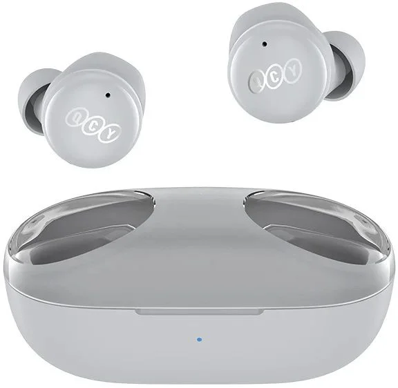 Беспроводные TWS наушники QCY-T17S, (Bluetooth 5.2, AAC, SBC, aptX), Серые-0