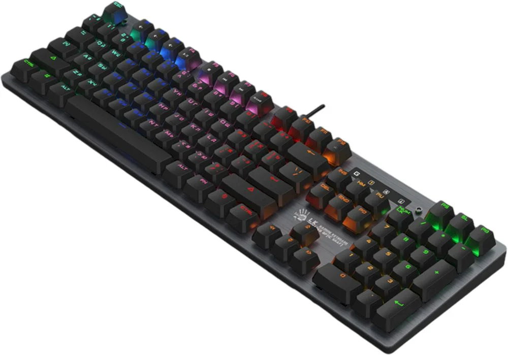 Проводная игровая клавиатура A4Tech Bloody B760, (Полноразмерная/Оптомеханическая/Кабель 1.8м), Черная -3
