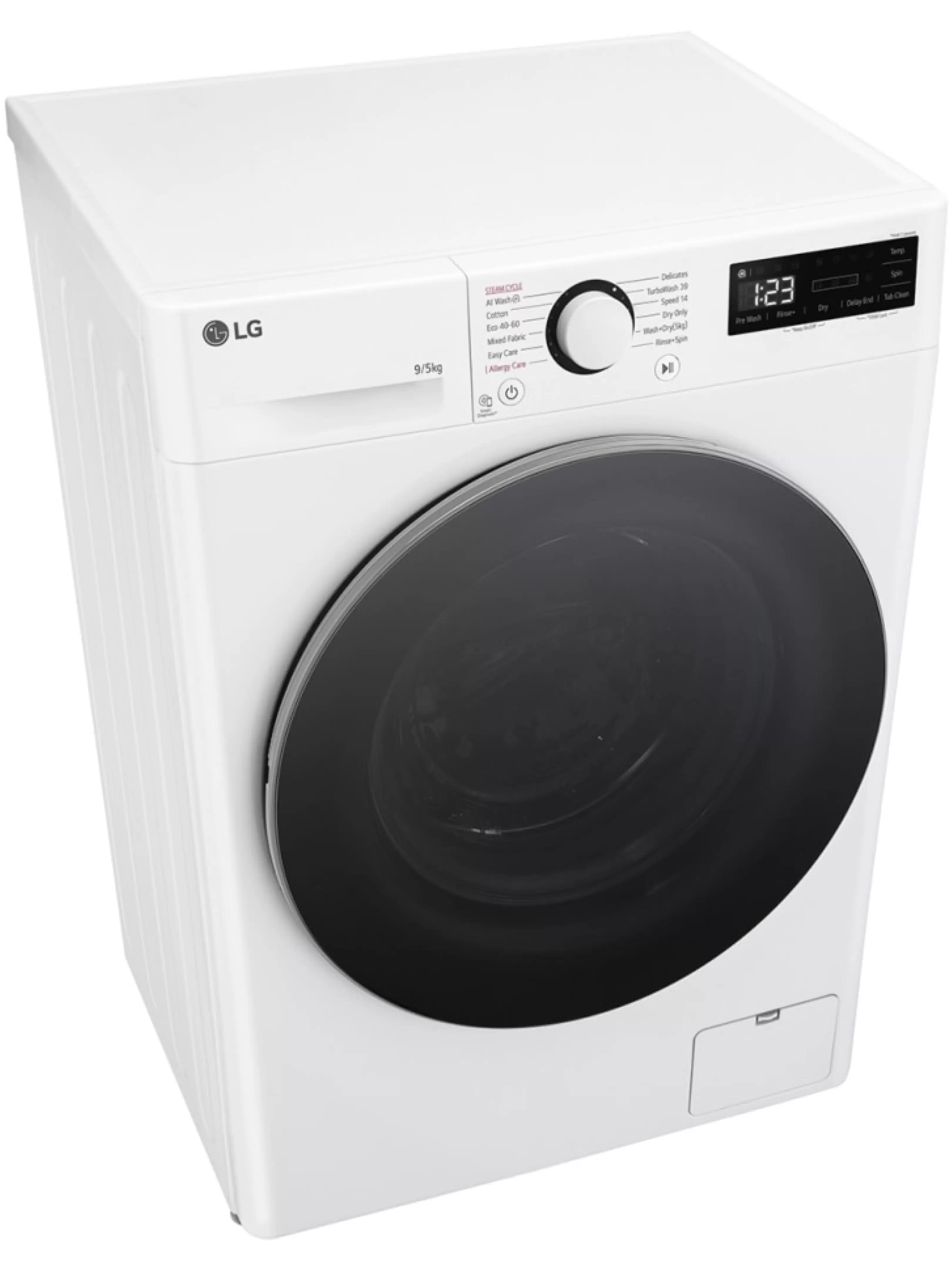 Стирально-сушильная машина LG F2DR509S1W (47.5см / 9кг / 5кг / 1200об / пар / добавление белья / AI DD / TurboWash™360 / Inverter Direct Drive / A+++)-7