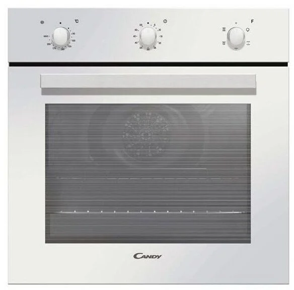 Духовой шкаф Candy FCP502W/E (Timeless / 65 л / до 250 °C / Белый, стекло / Гриль / Рельефные направляющие / A)-0