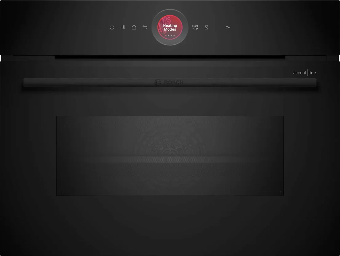 Духовой шкаф с микроволновкой Bosch CMG9241B1 (Serie8 / 45 л / до 230 °C / Чёрное стекло / Control Ring / Home Connect / SoftClose / A+)-0