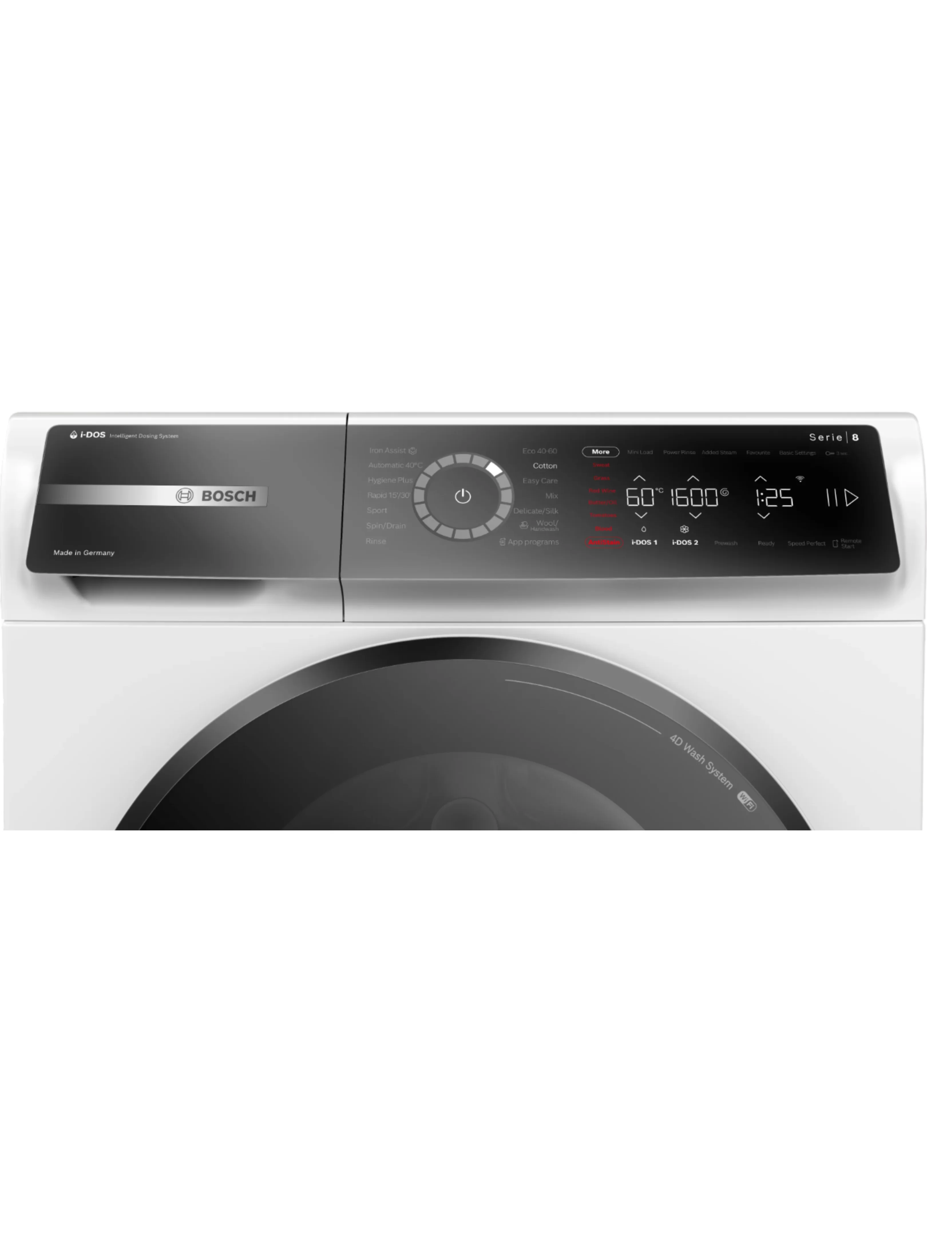 Стиральная машина Bosch WGB256A1SN (Serie8 / 59см / 10кг / 1600об / пар / i-DOS / SpeedPerfect / ActiveWater Plus / A+++)-3