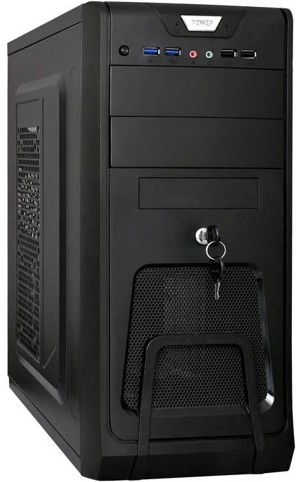 Корпус ExeGate CP-603UB-UNS500 (ATX, БП UNS500 с вент. 12см, 2*USB, аудио, черный (EX283214RUS/EX299165RUS)-0