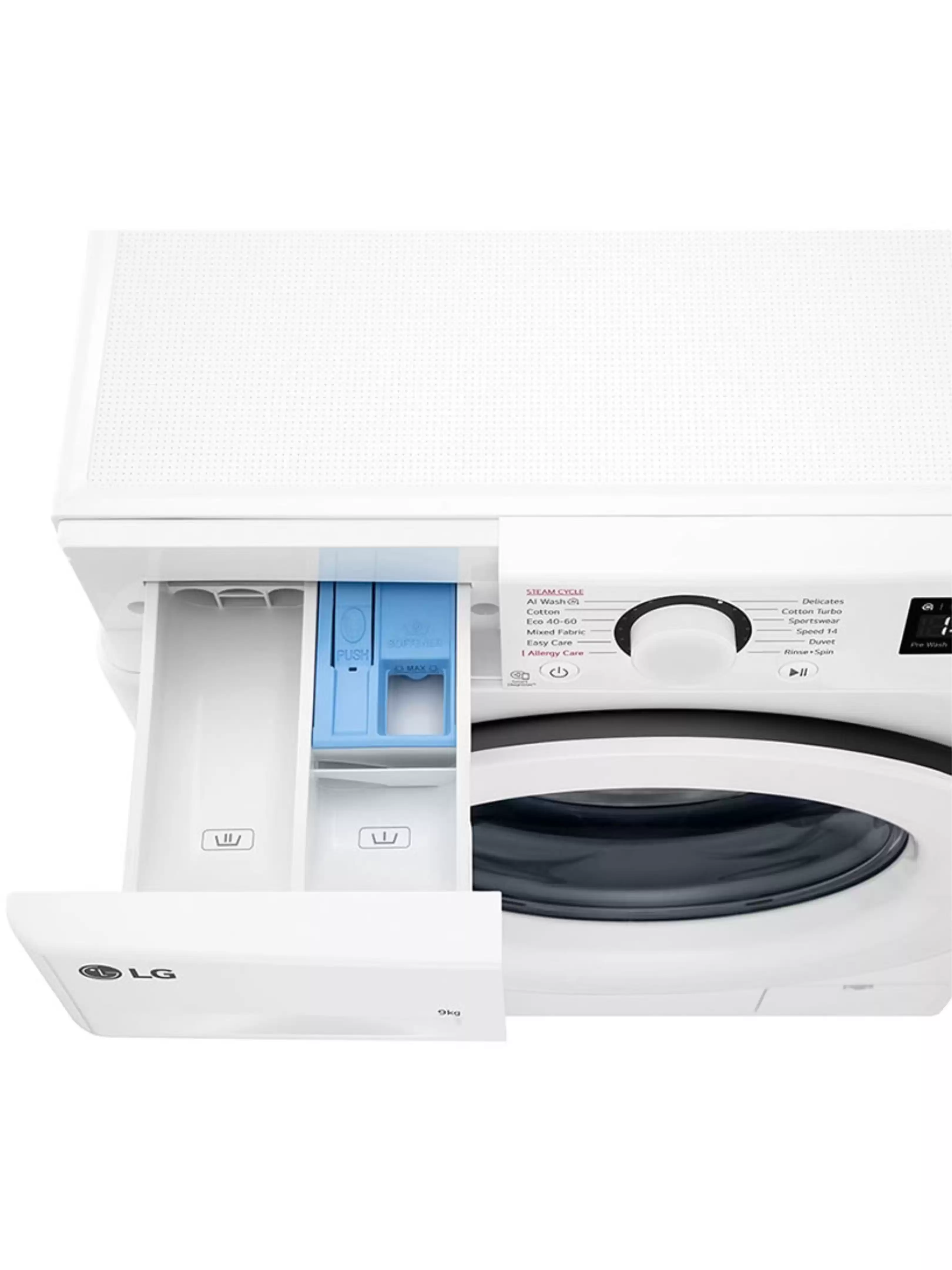 Стиральная машина LG F2WR509SWW (47,5 см / 9 кг / 1200 об / пар / AI DD™ / Steam™ / Smart Diagnosis / А+++)-6