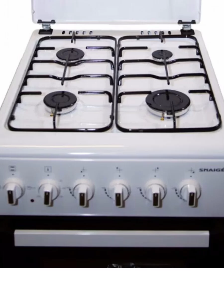 Плита комбинированная Snaige SNFGE-56SL (Серебряная / Духовка - 52 л / газ-контроль конфорок)-1