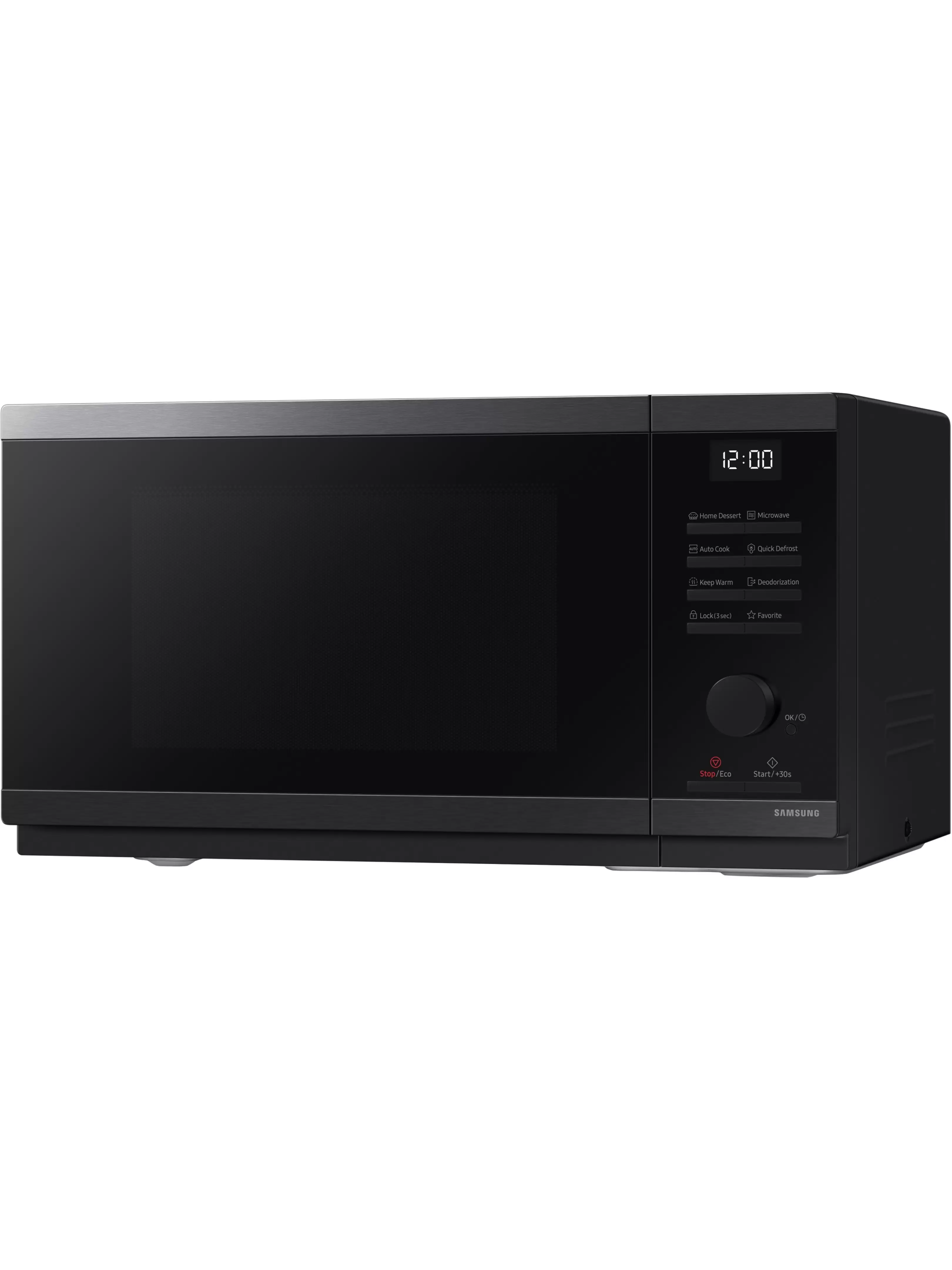 Микроволновая печь Samsung MS23DG4504GGE2 (23 л, 800 Вт, переключатели поворотный механизм, кнопки, дисплей, черный)-2