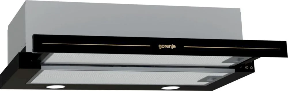 Вытяжка телескопическая Gorenje BHP62CLB (Classico / 435 м³/ч / 135 Вт / LED освещение 2x3 Вт / ширина - 60 см / Антрацит )-0