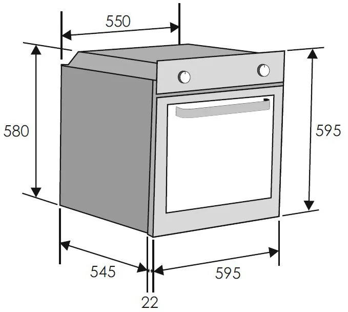 Духовой шкаф Candy FCP502W/E (Timeless / 65 л / до 250 °C / Белый, стекло / Гриль / Рельефные направляющие / A)-1
