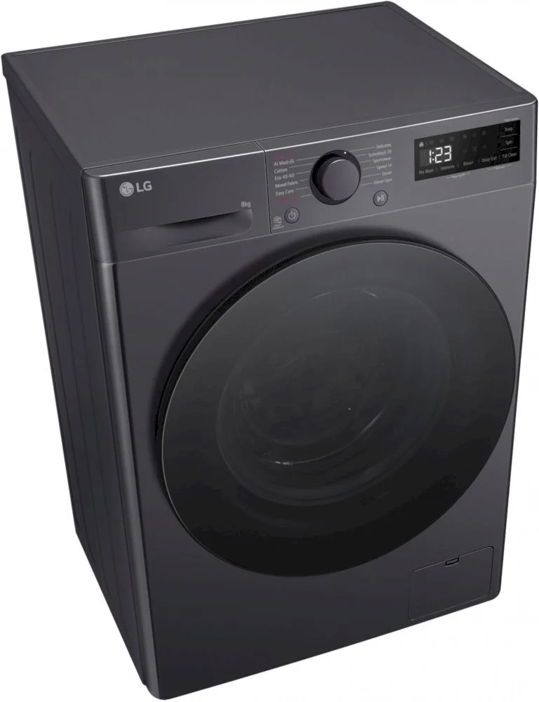 Стиральная машина LG F2WR508S2M (47.5см / 8кг / 1200об / пар / добавление белья / AI DD ™ / Smart Diagnosis / Inverter Direct Drive / A+++ / Чёрная)-10