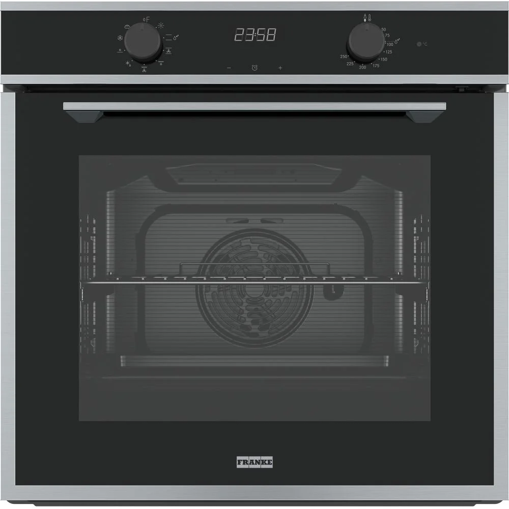 Духовой шкаф Franke FMA 86 H XS (71 л / до 250°C / нерж. сталь / Гриль / Боковые напр. / AquaClean / SoftClose / A)-0