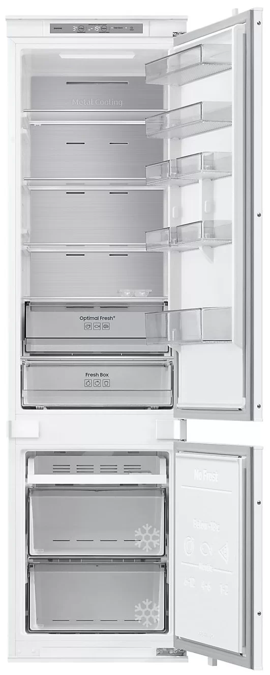 Холодильник встраиваемый Samsung BRB80F30BES0 (Объем - 298л / Высота - 193.5см/Слайд. крепл. фасадов / Metal Cooling /Twin Cooling+ / Wi-Fi / NoFrost)-0