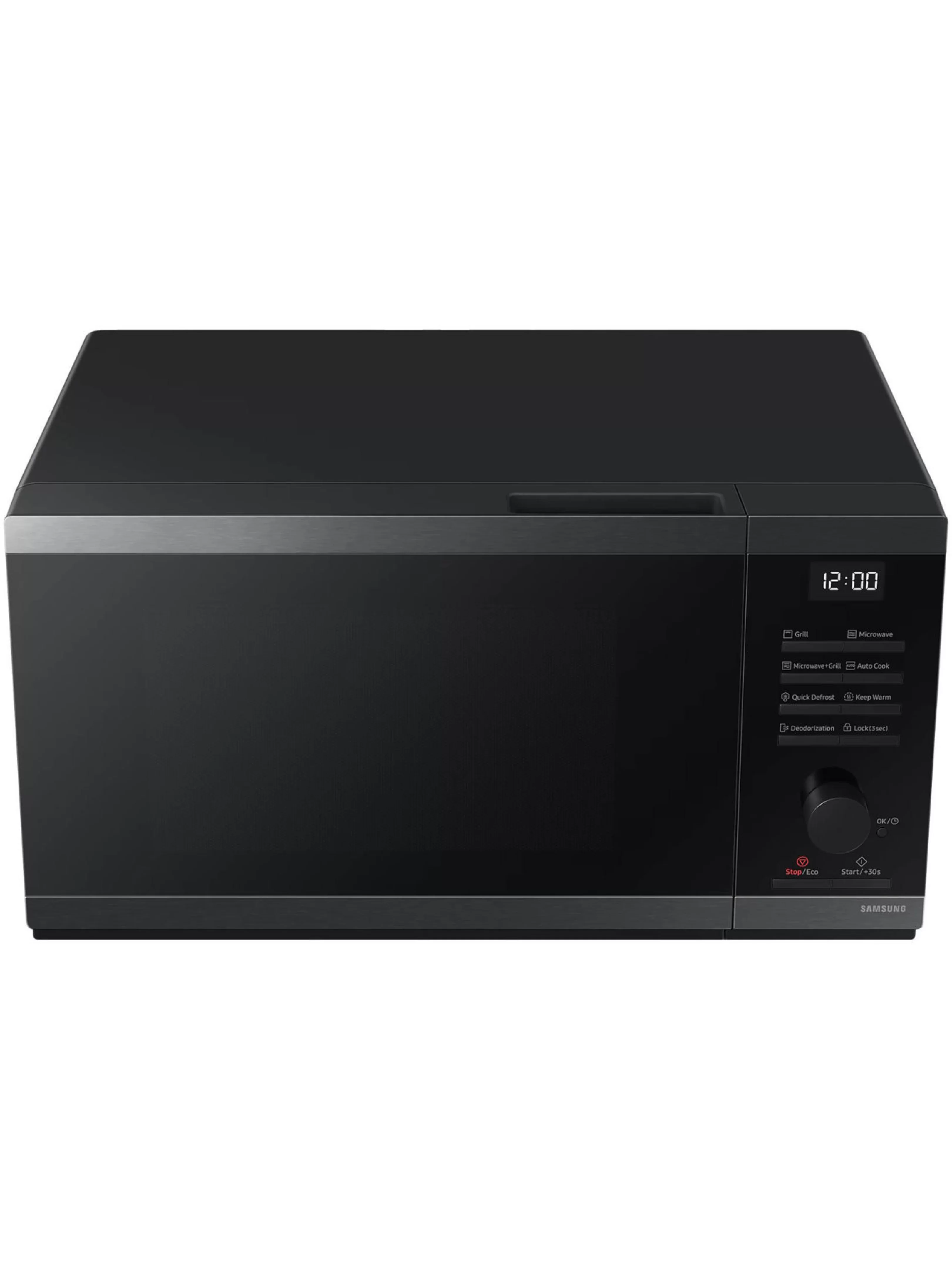 Микроволновая печь Samsung MG23DG4524AGE2 (23 л, 800 Вт, переключатели поворотный механизм, кнопки, гриль 1150 Вт, дисплей, черный)-3