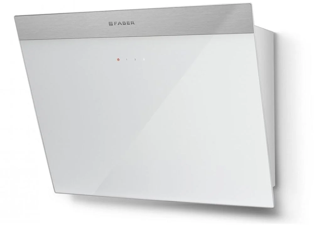 Вытяжка наклонная Faber DAISY+ WH A55 (770 м³/ч / 192 Вт / LED освещение 2 x 3 Вт / ширина - 54,8 см / Белое стекло + нерж. сталь)-0