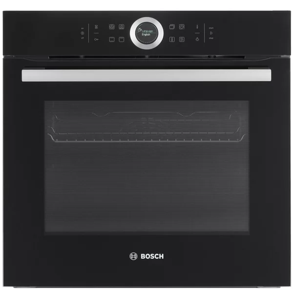 Духовой шкаф Bosch HBG633BB1 (Serie8 / 71 л / до 300 °C / чёрное стекло / Гриль / EcoClean Direct / Таймер EasyClock / A+)-1