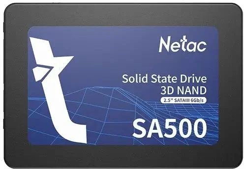 Жесткий диск SSD 1 ТБ Netac SA500 R520 /W475 Mb/s NT01SA500-1T0-S3X 480 TBW-0